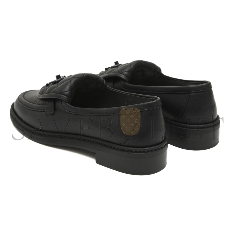 Ch**el quilted leather cc turnlock loafers